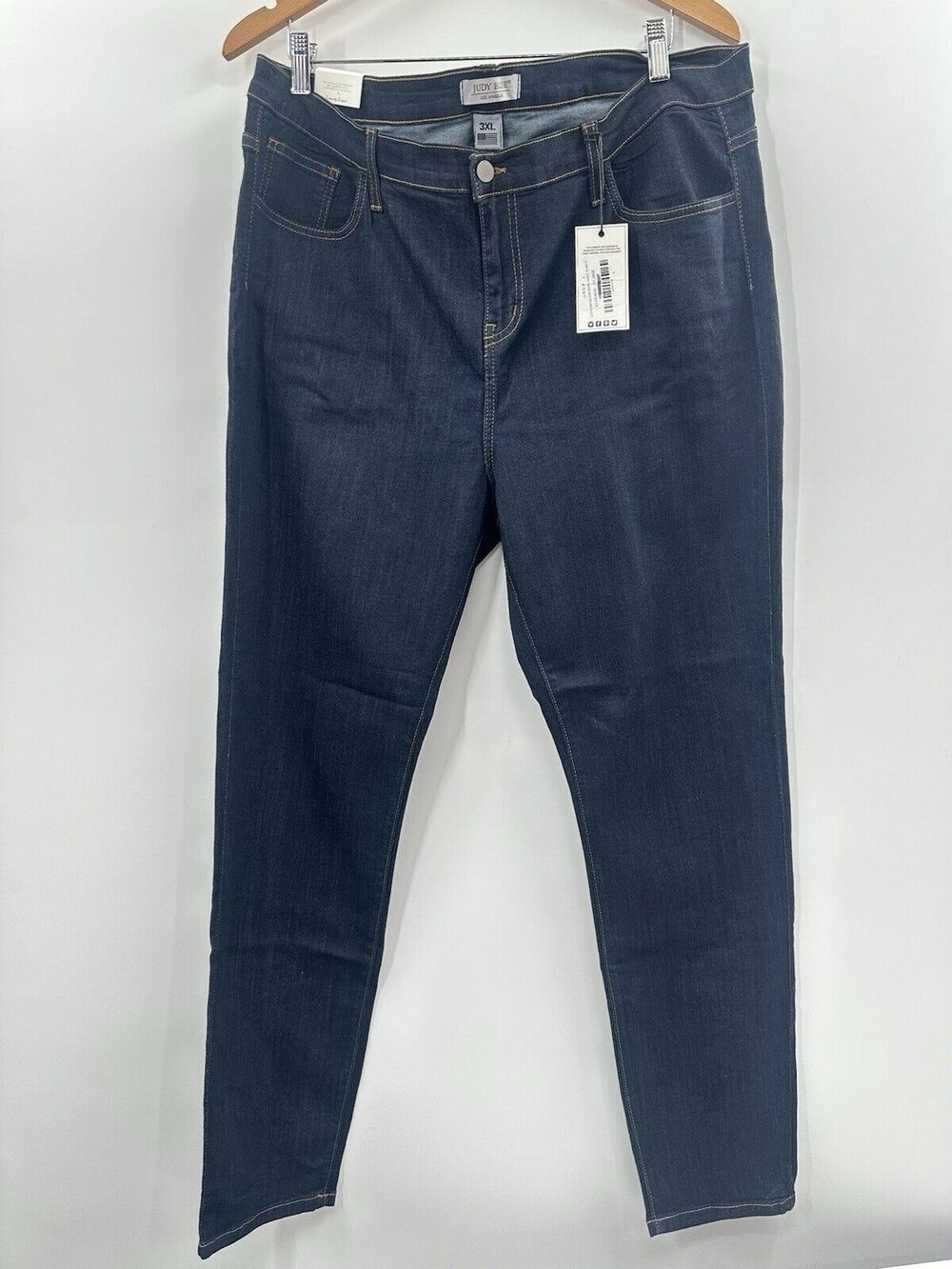 Judy Blue Dark Wash Mid-Rise Size 3xl Skinny Jeans Style 837 Womens Stretch